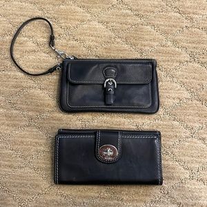 Coach black wallet and wristlet